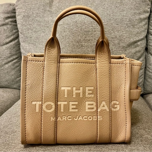 Marc Jacobs The Leather Mini Tote Bag in Twine